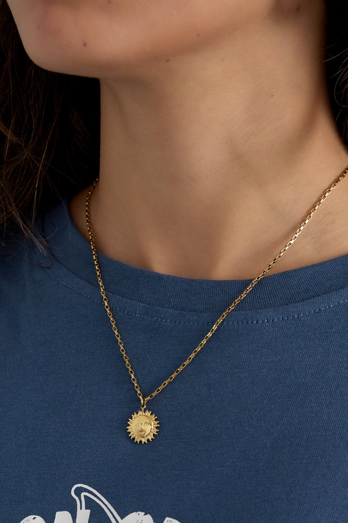 Edelstahl Kette "Soleil Silber" 14K vergoldet