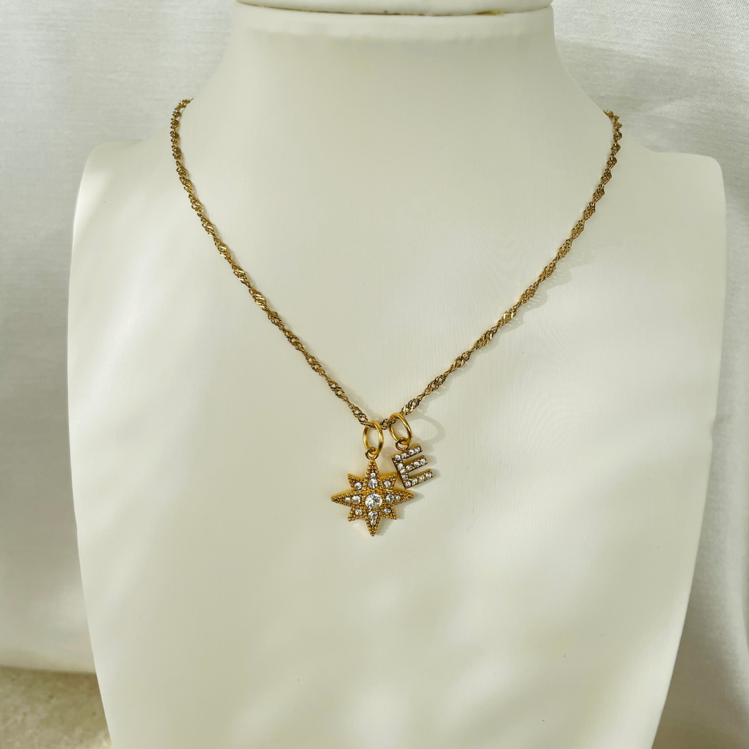 Edelstahl Kette "Olina Gold" 14K vergoldet