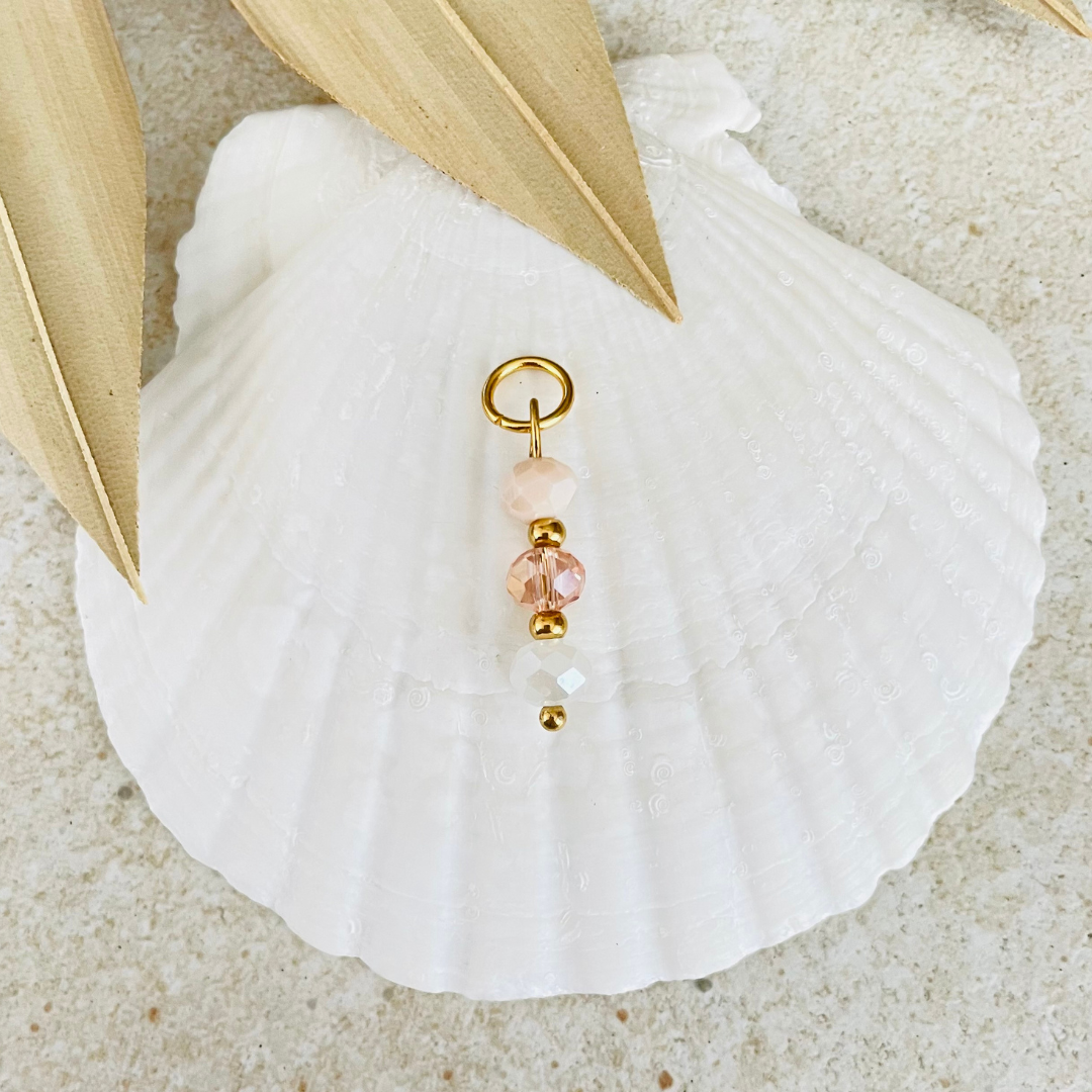 Edelstahl Charm "Blush Gold" handgemacht