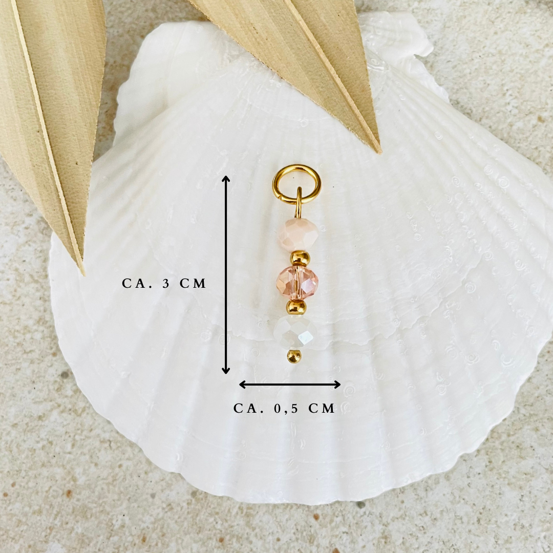 Edelstahl Charm "Blush Gold" handgemacht