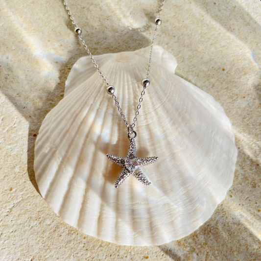 Edelstahl Kette "Apikalia Silber" mit Zirkonia Steinen