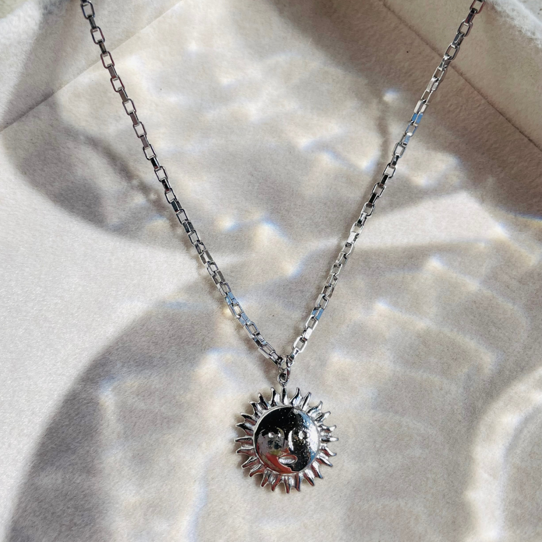 Edelstahl Kette "Soleil Silber" 14K vergoldet
