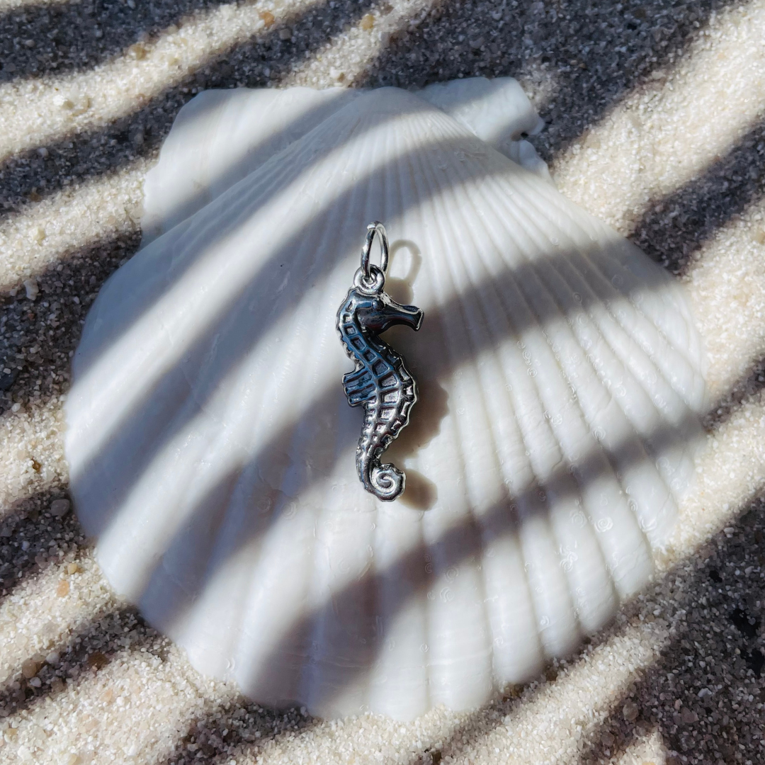 Edelstahl Charm "Stormy Silber" 14K vergoldet