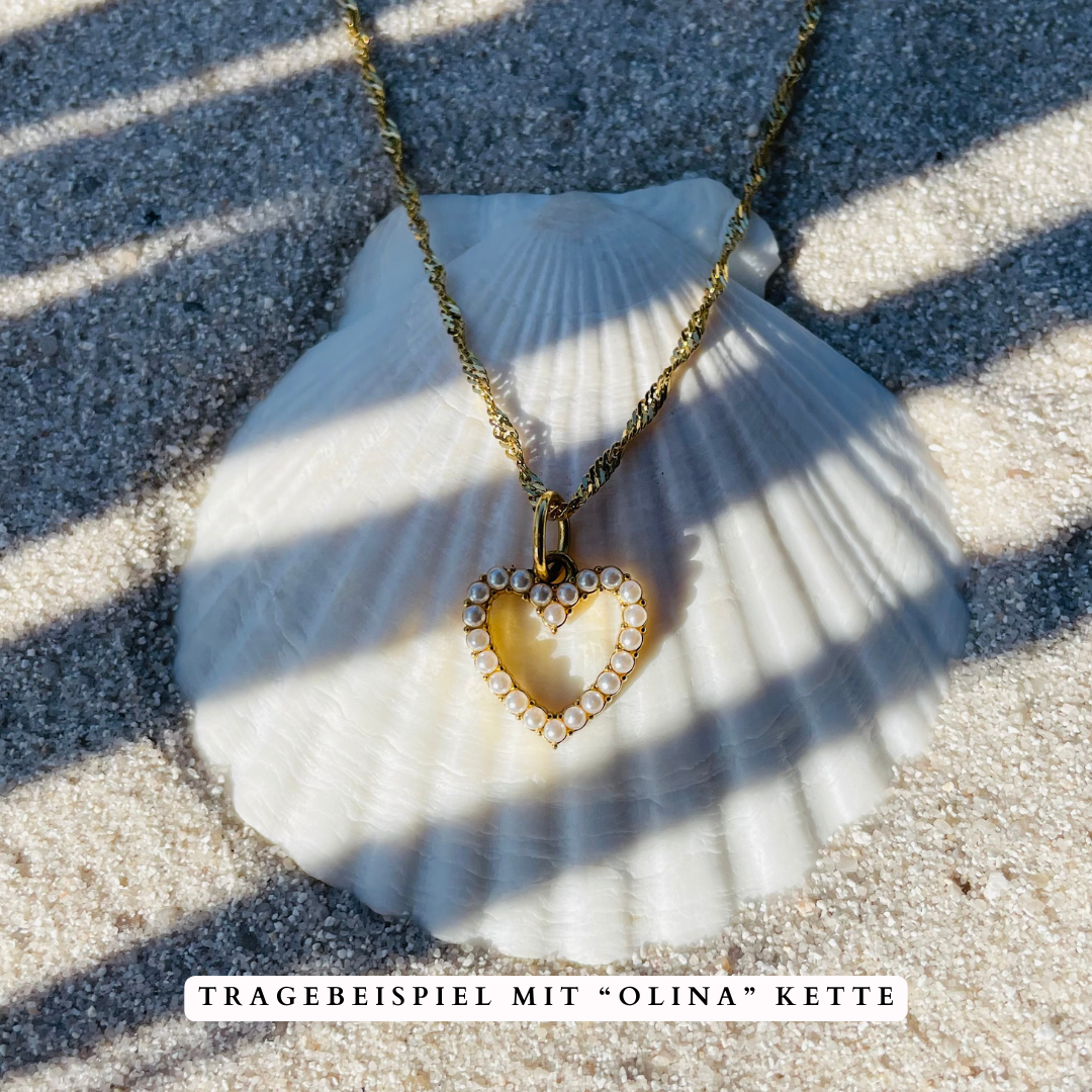 Edelstahl Charm "Mahina Gold" 14K vergoldet