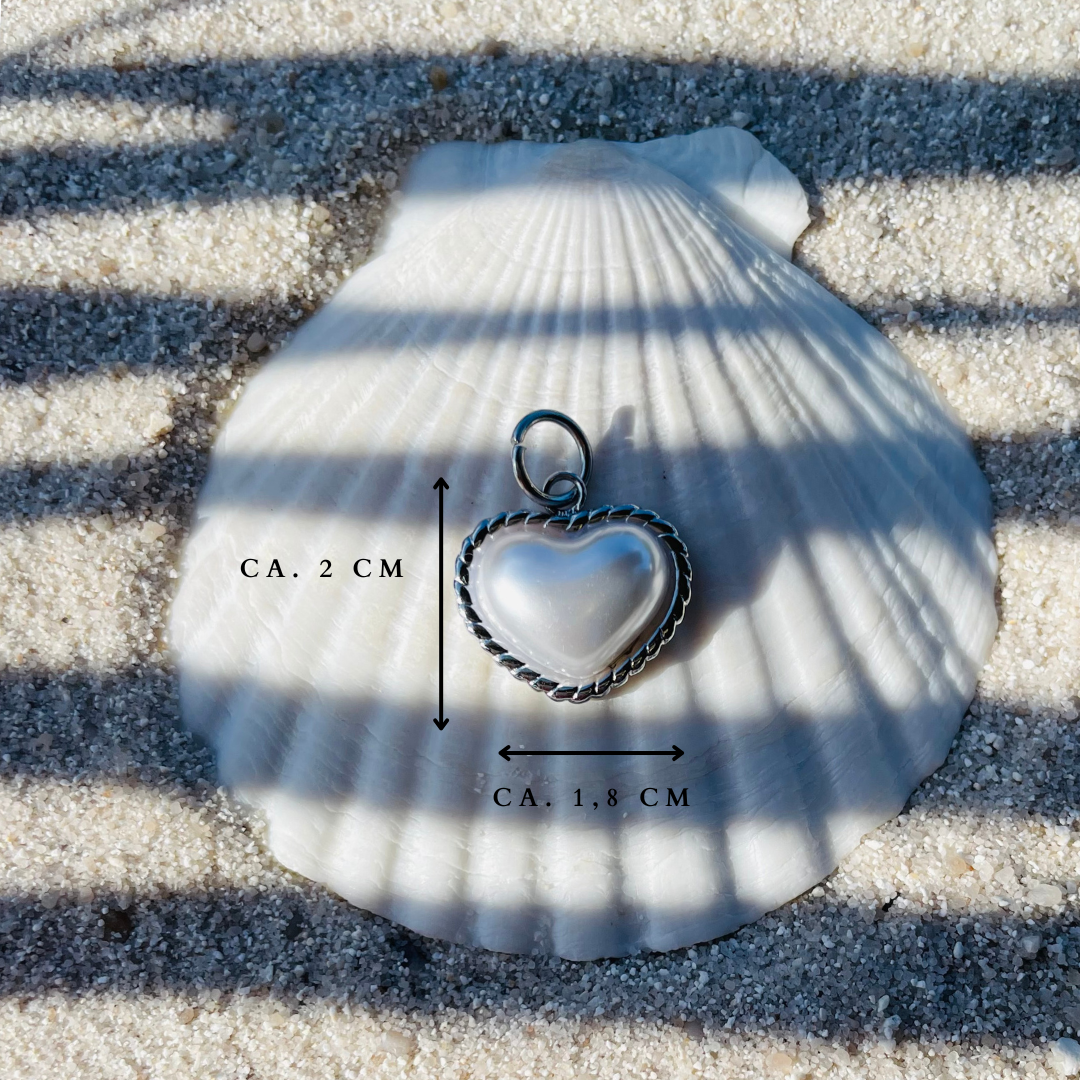 Edelstahl Charm "Amor Silber" 14K vergoldet
