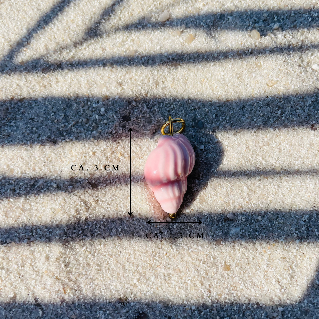 Charm "Shell Pink Gold" handgemacht