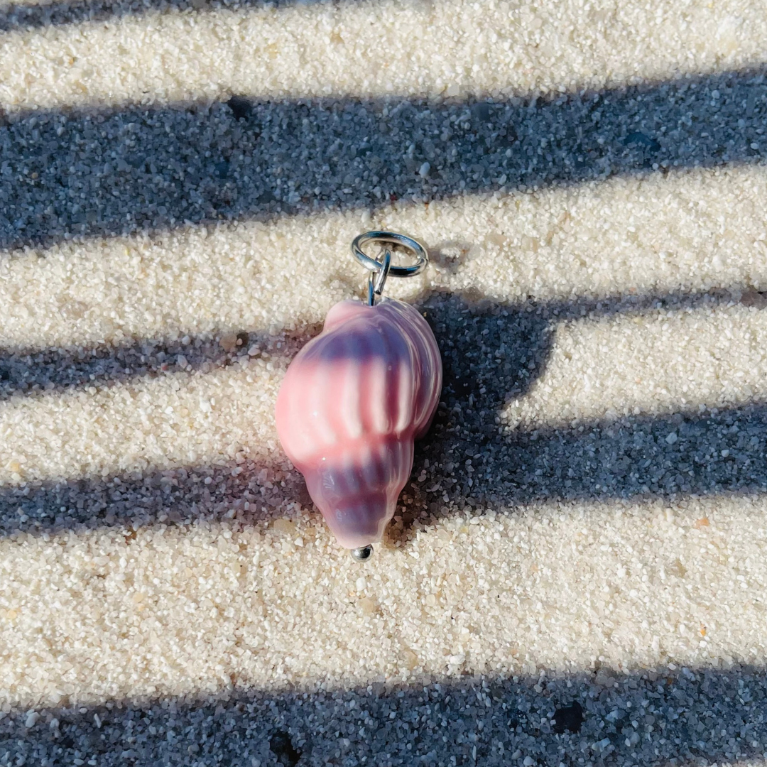 Charm "Shell Pink Silber" handgemacht