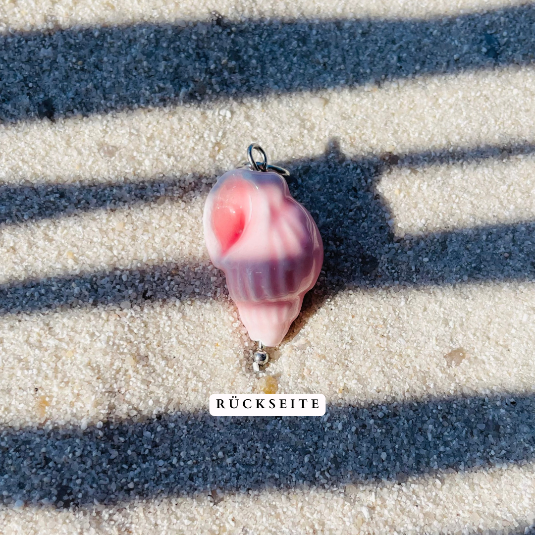 Charm "Shell Pink Silber" handgemacht