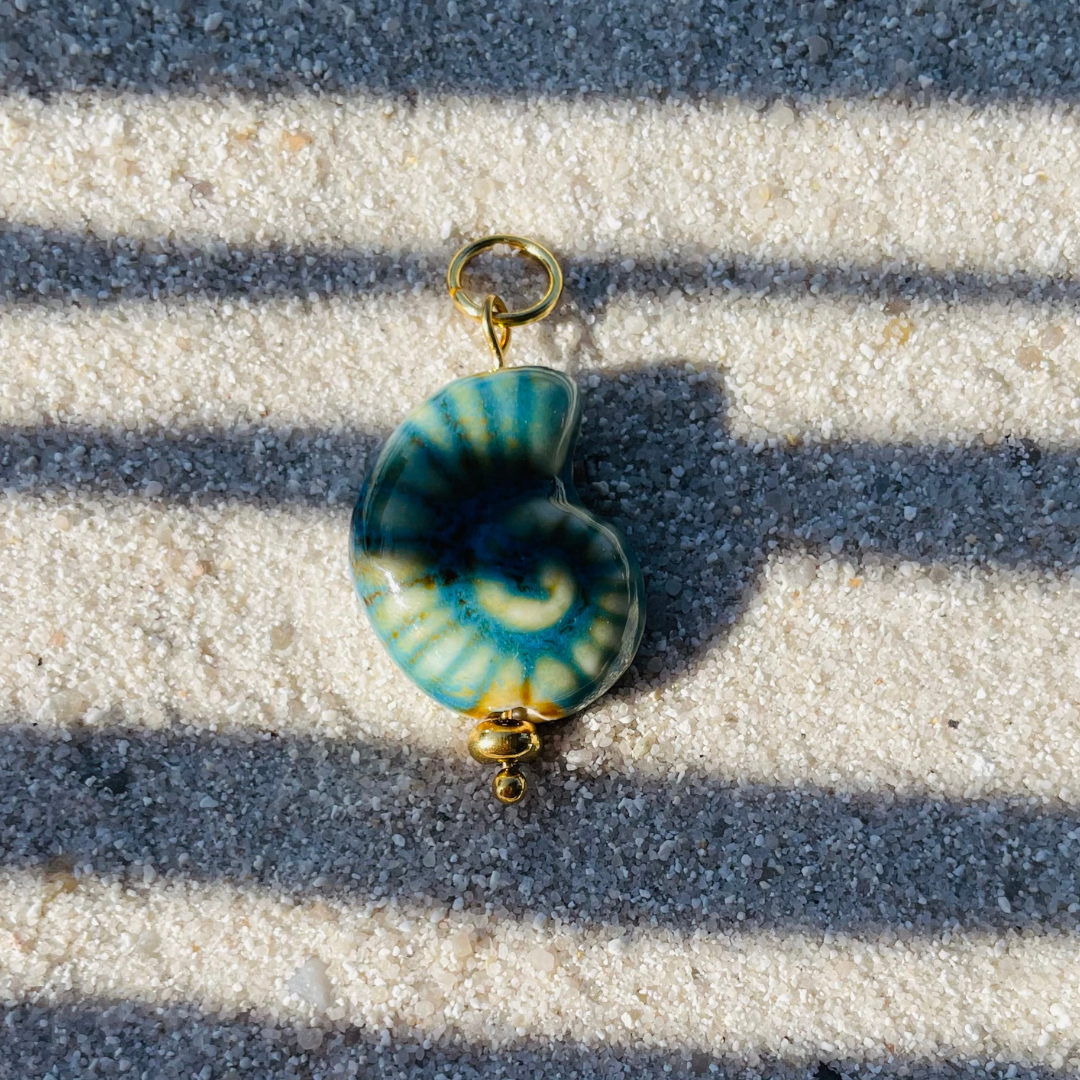 Charm "Azzurra Gold" handgemacht