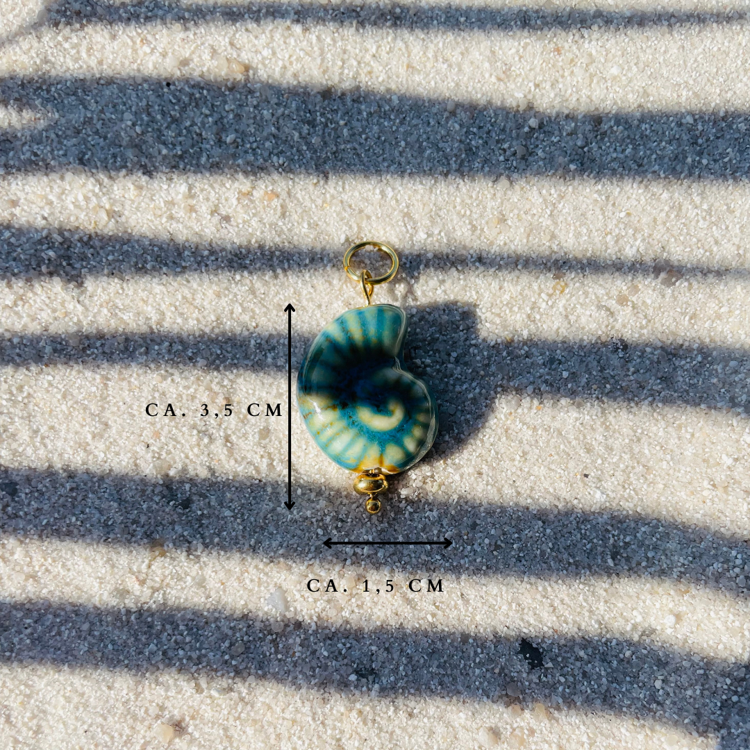 Charm "Azzurra Gold" handgemacht