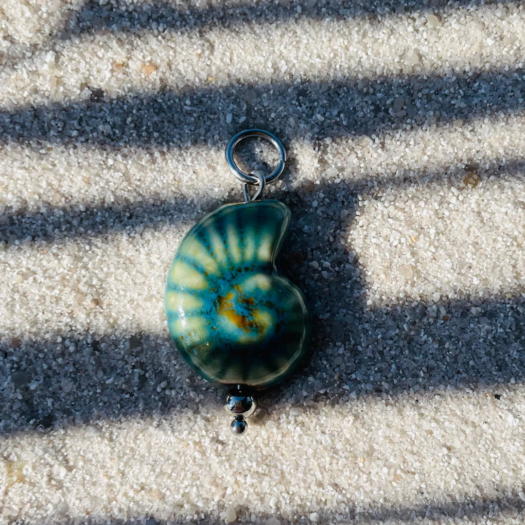 Charm "Azzurra Silber" handgemacht