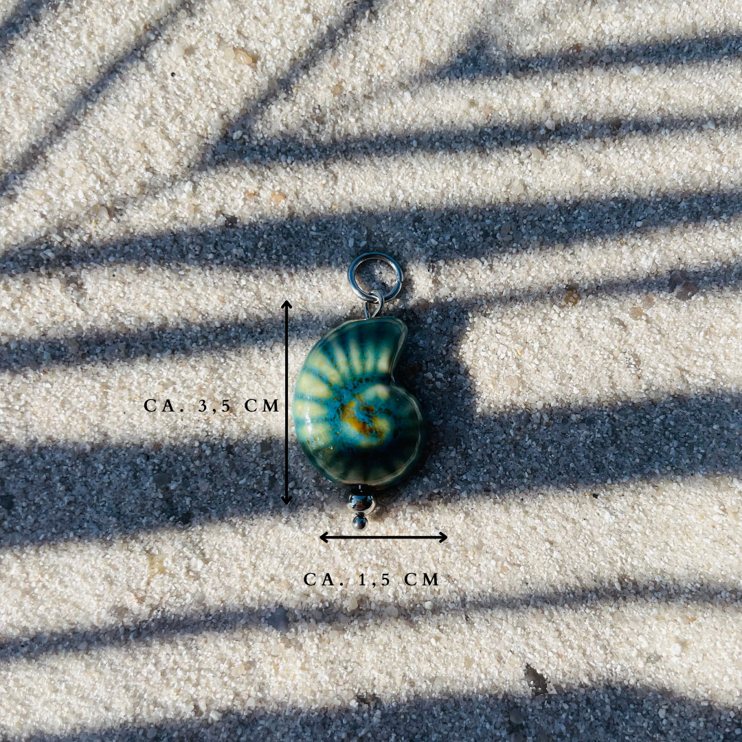 Charm "Azzurra Silber" handgemacht