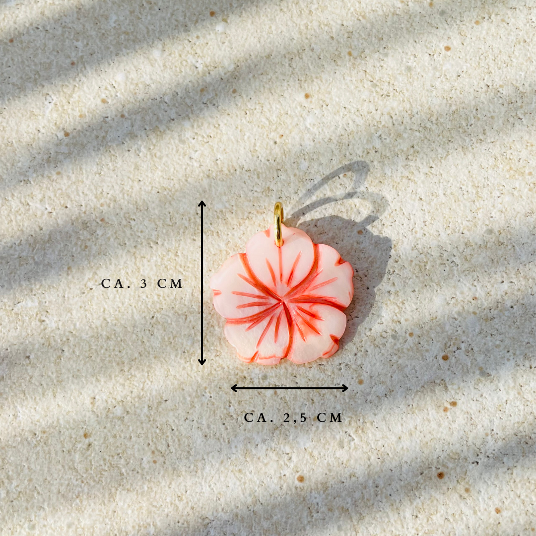 Charm "Peachy Gold" Muschelperle