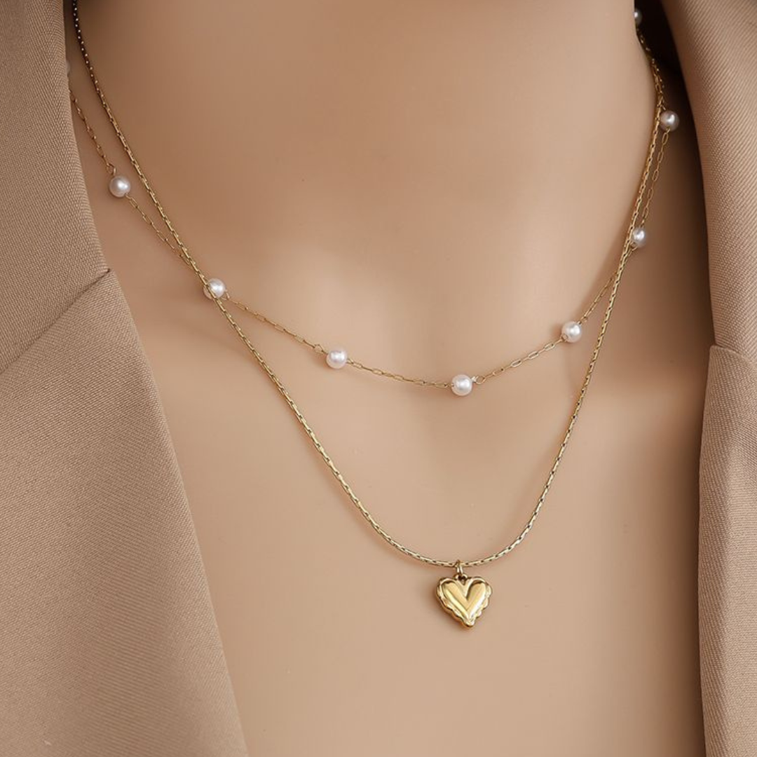 Edelstahl Kette "Kipona Gold" 2-in-1