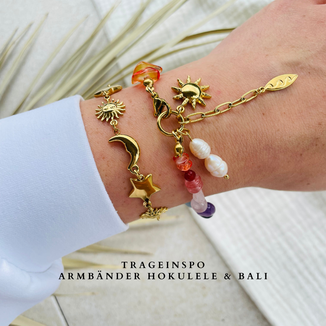 Armband "Bali" mit Natursteinen