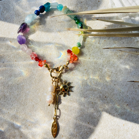 Armband "Bali" mit Natursteinen