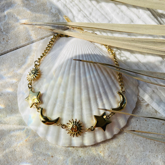 Edelstahl Armband "Hokulele" 14K vergoldet