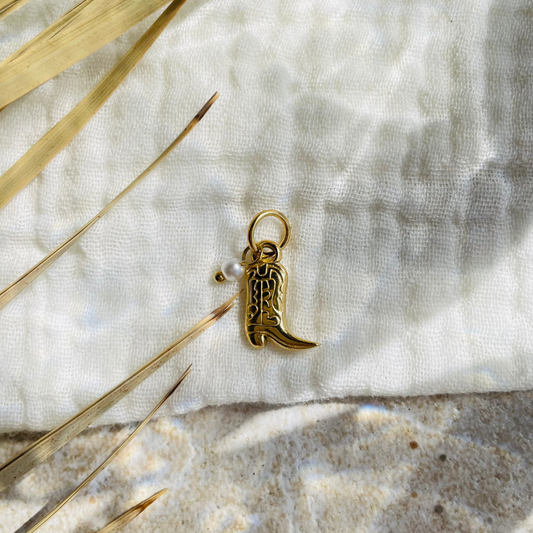 Edelstahl Charm "Rodeo Gold" 14K vergoldet