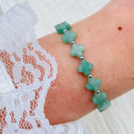 Armband "Clover Silber" handgemacht