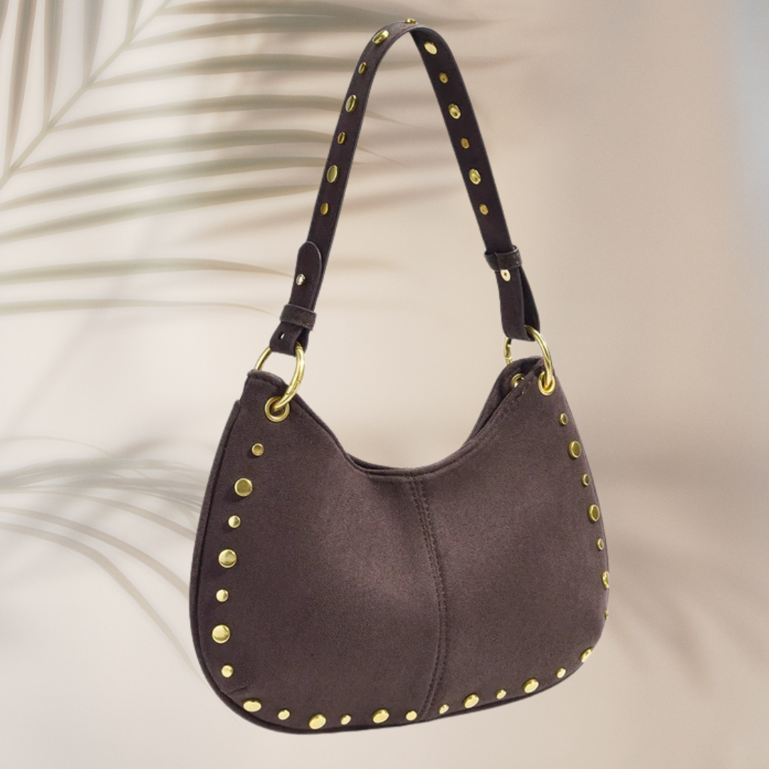 Handtasche "Suede Brown"