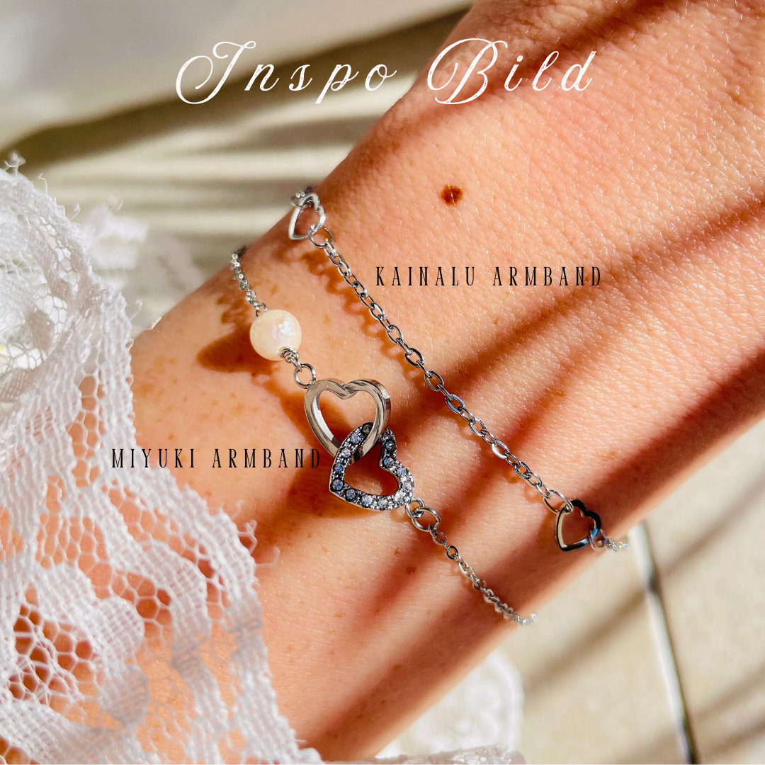 Edelstahl Armband "Kainalu Silber" 14K vergoldet