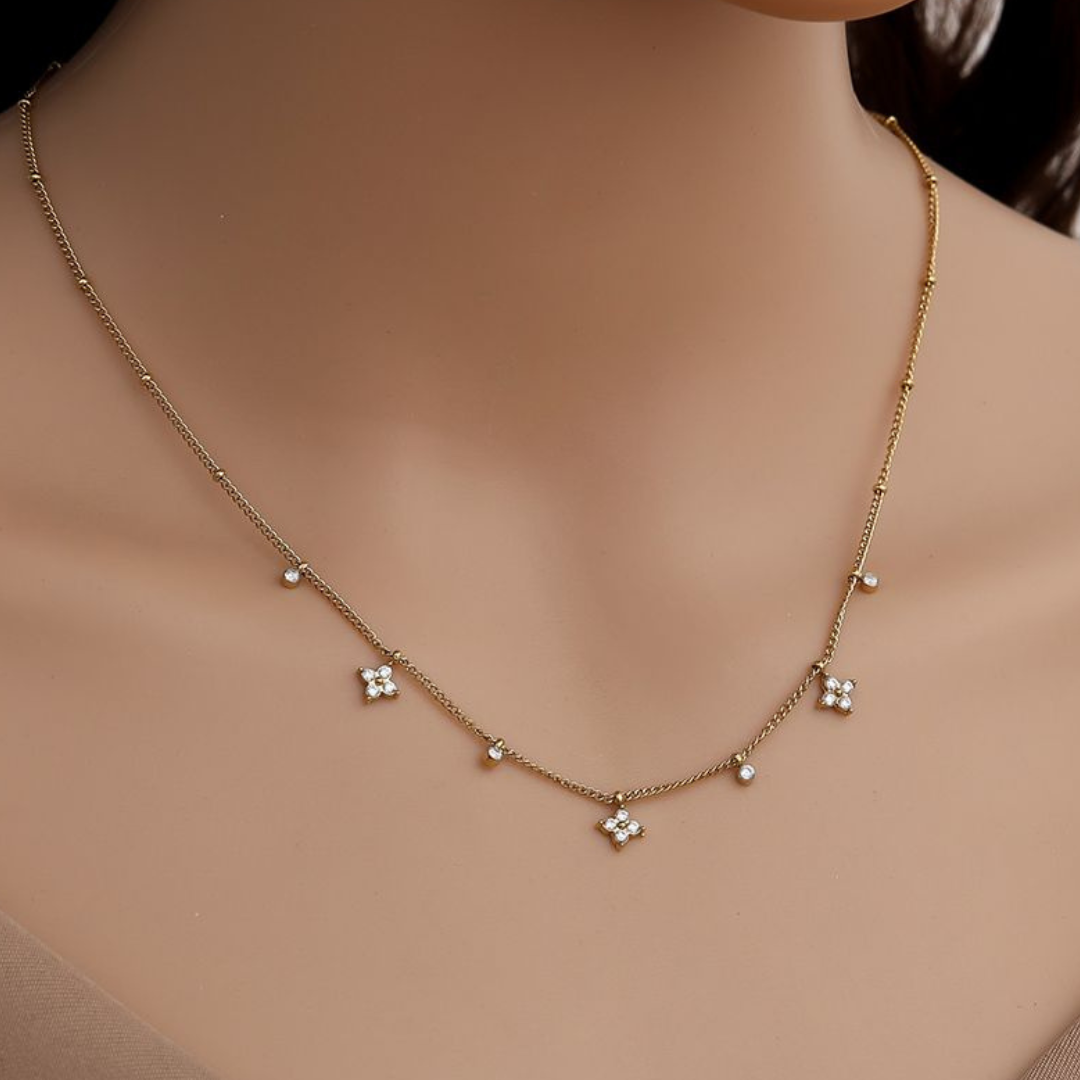 Edelstahl Kette "Elora Gold" 14K vergoldet