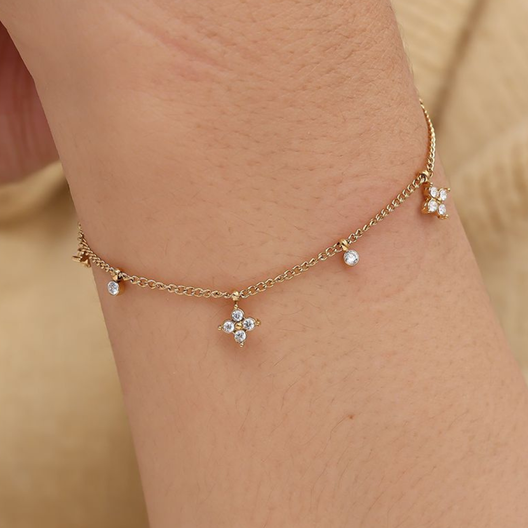 Edelstahl Armband "Elora Gold" 14K vergoldet