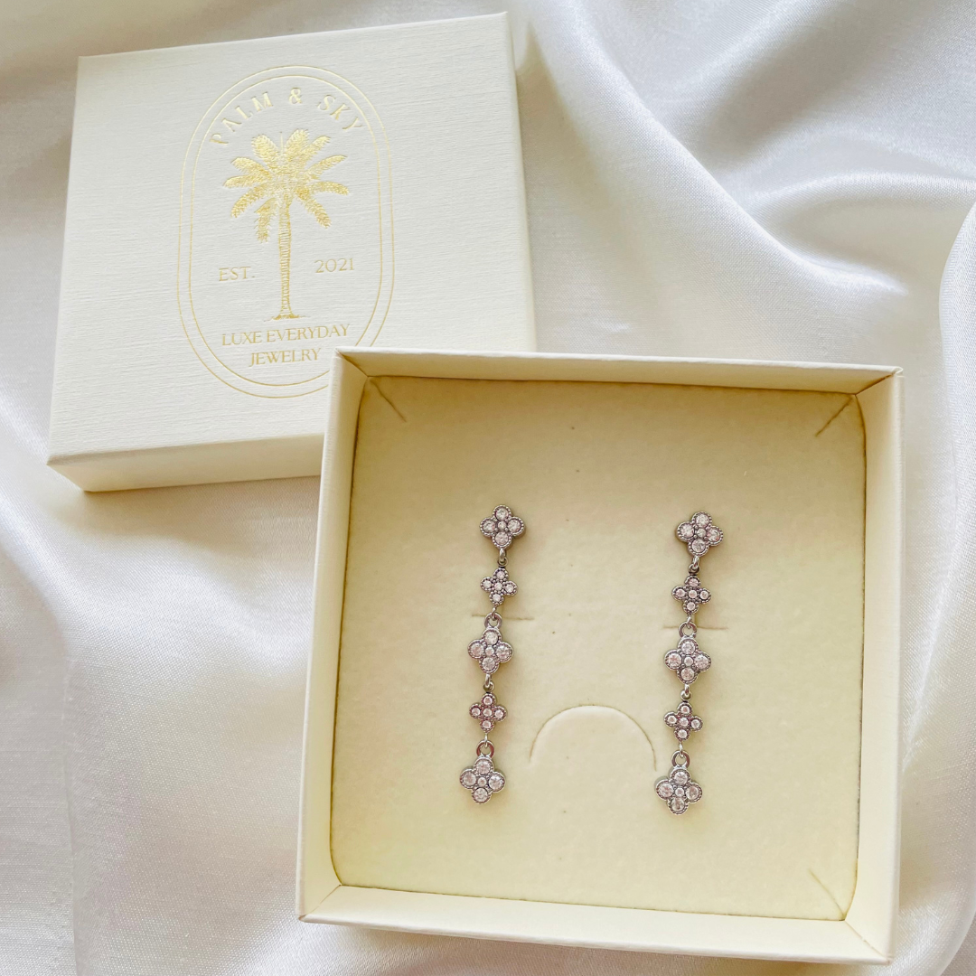 Edelstahl Ohrstecker "Makami Silber" 14K vergoldet