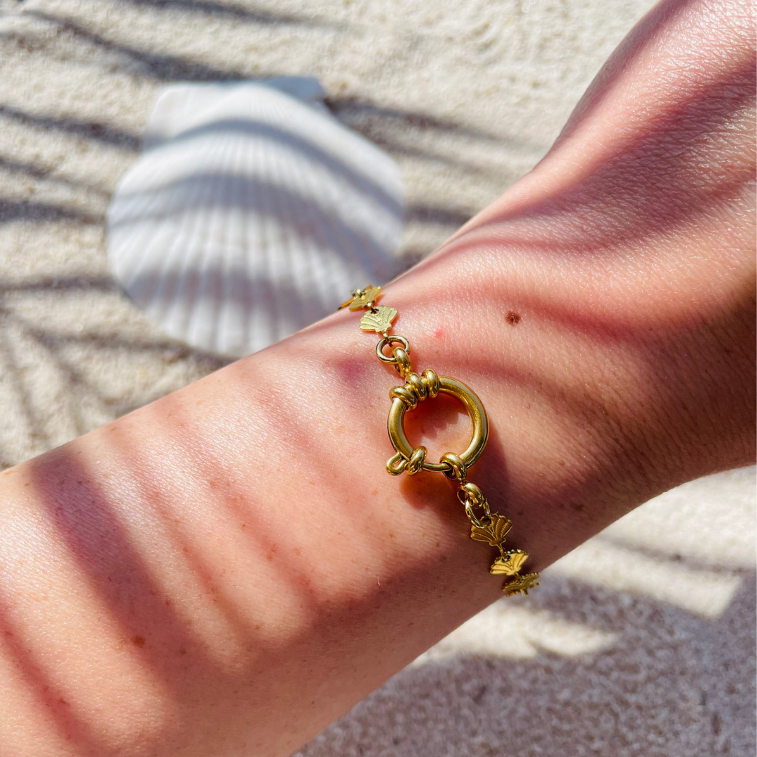 Edelstahl Armband "Kealani Gold" handgemacht