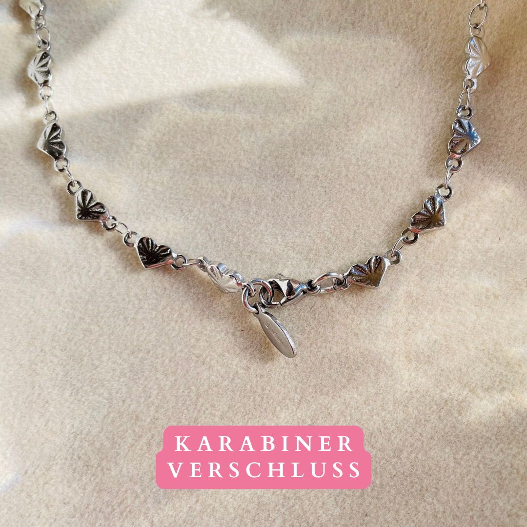 Edelstahl Kette "Kiana Silber" handgemacht