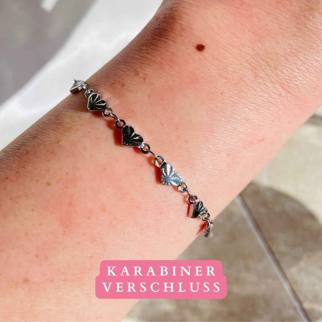 Edelstahl Armband "Kiana Silber" handgemacht