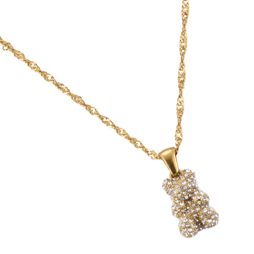 Edelstahl Kette "Teddy Gold" 14K vergoldet