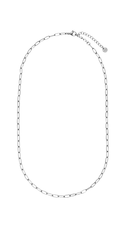 Edelstahl Kette "Charm Basis Silber"