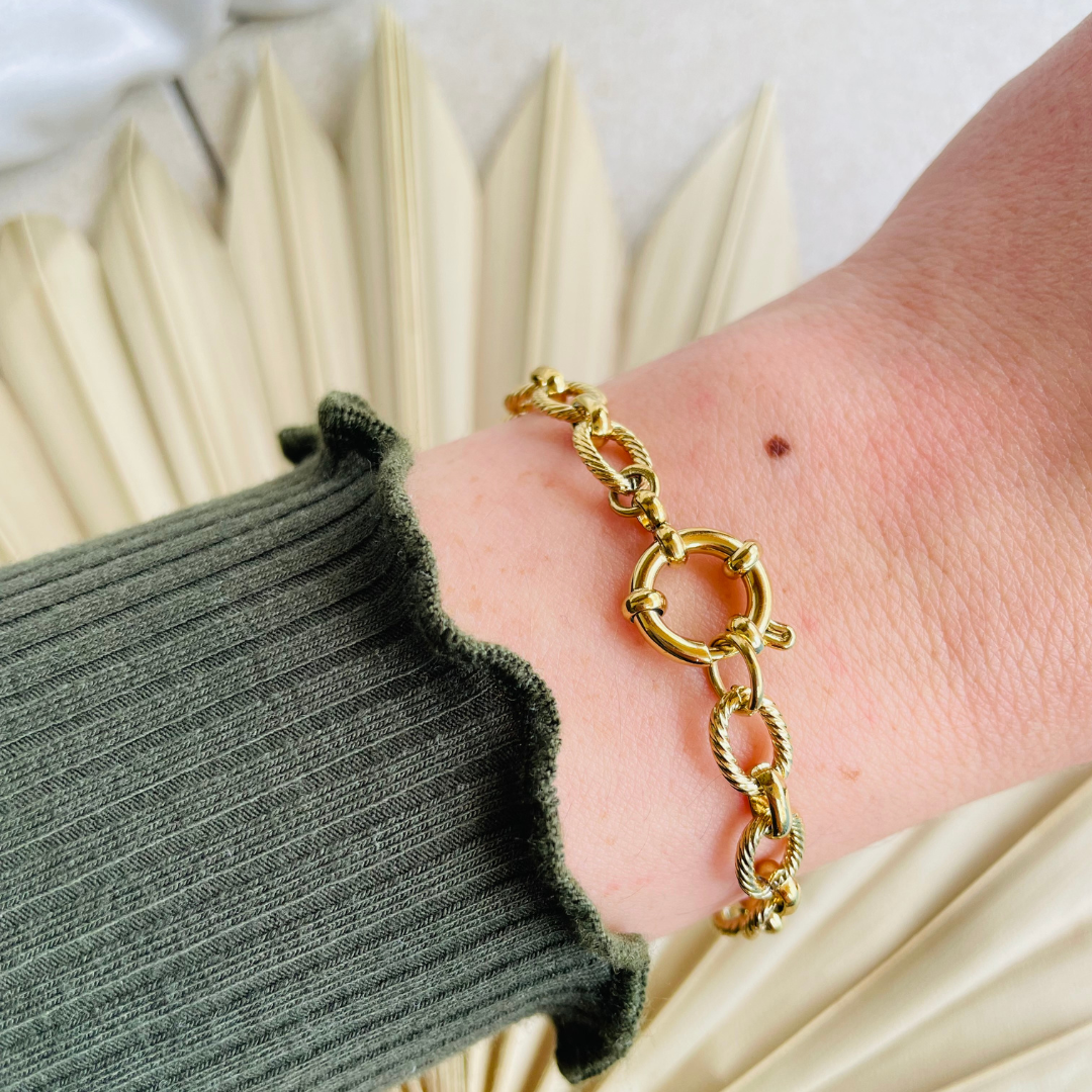 Edelstahl Armband "Chain Gold" 14K vergoldet