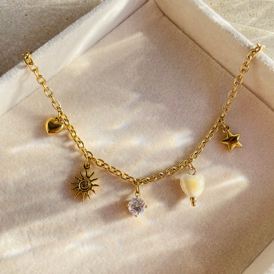 Edelstahl Kette "Celeste Gold" 14K vergoldet