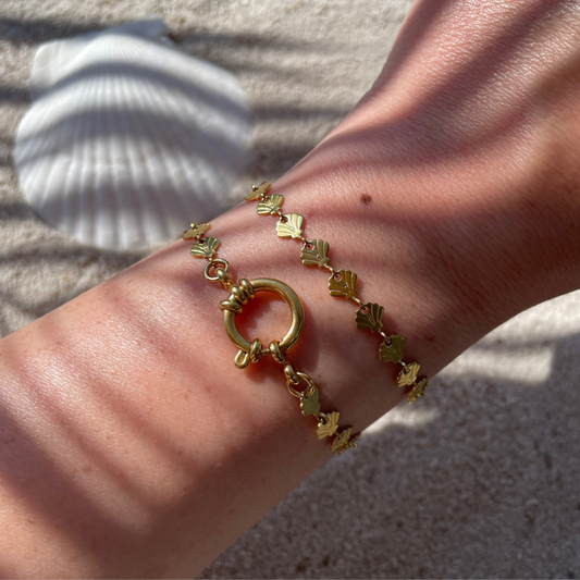 Edelstahl Armband "Kealani Gold" handgemacht