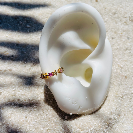 Edelstahl Earcuff "Leilani Gold" 14K vergoldet