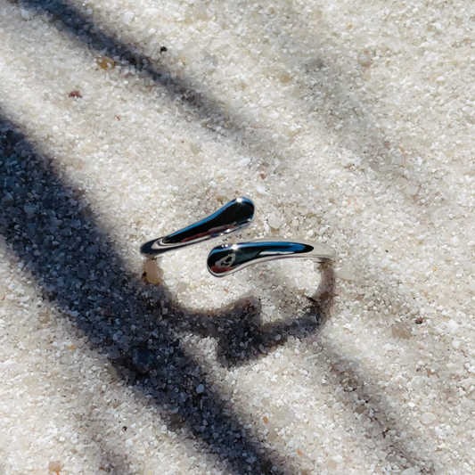 Edelstahl Ring "Oliana Silber" Größenverstellbar