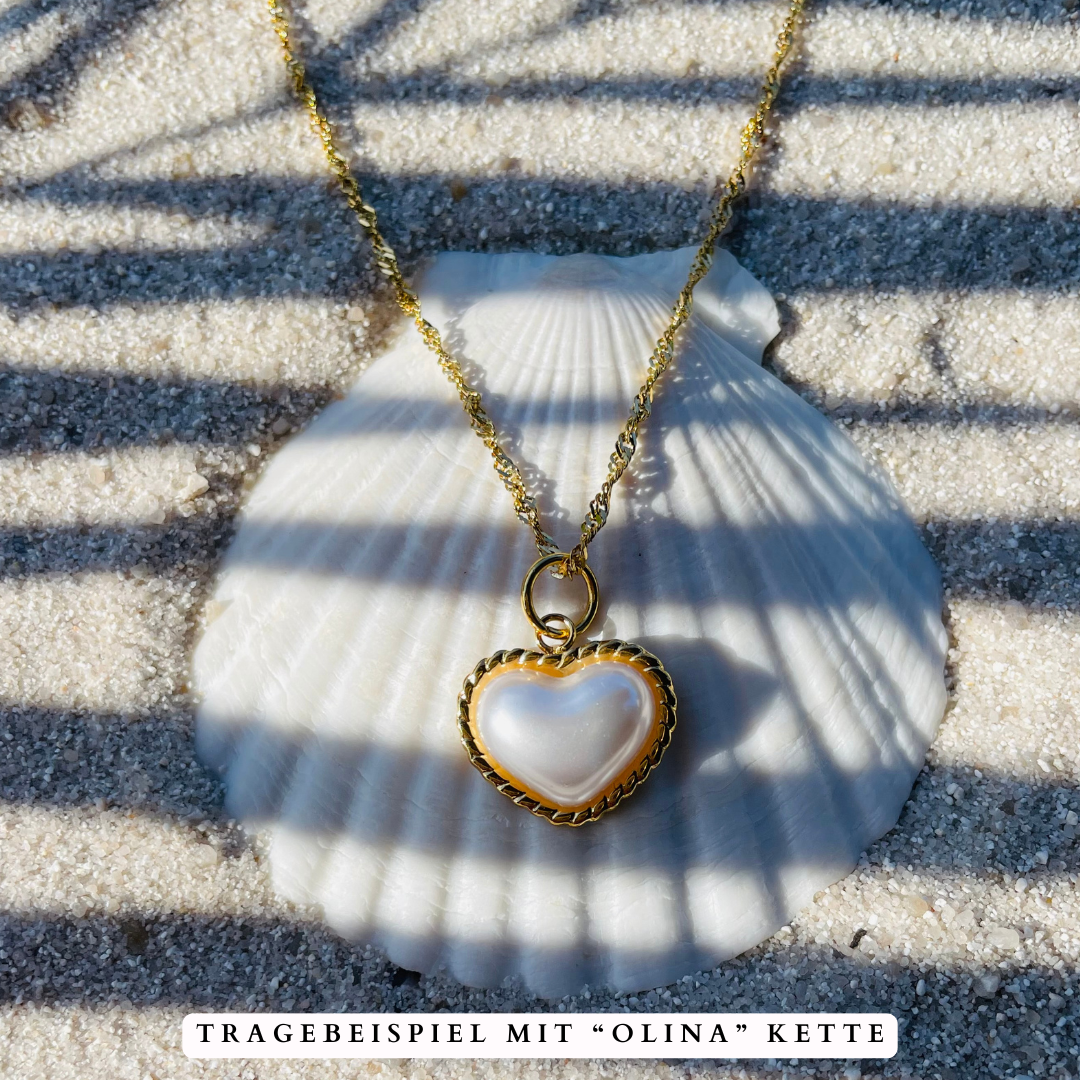 Edelstahl Charm "Amor Gold" 14K vergoldet