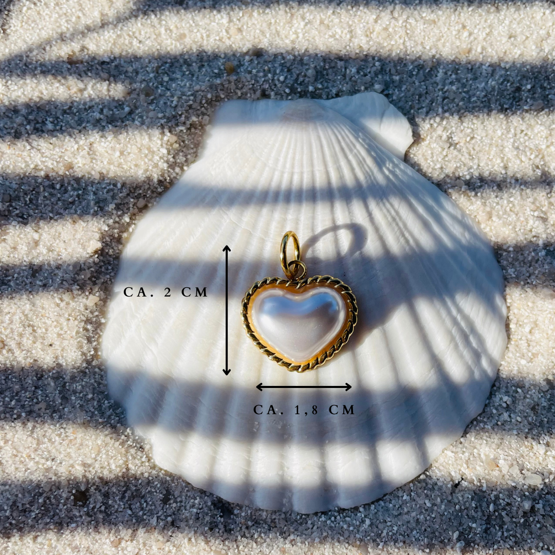 Edelstahl Charm "Amor Gold" 14K vergoldet