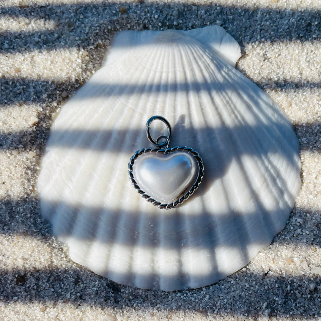 Edelstahl Charm "Amor Silber" 14K vergoldet