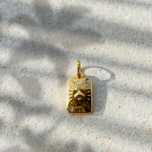 Edelstahl Charm "Spade Gold" 14K vergoldet
