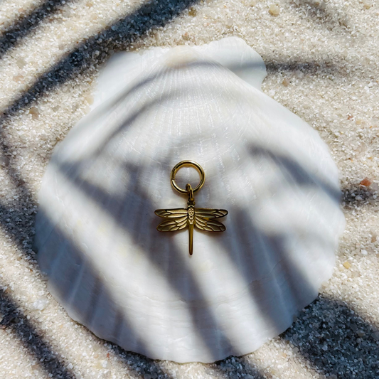 Edelstahl Charm "Freya" 14K vergoldet
