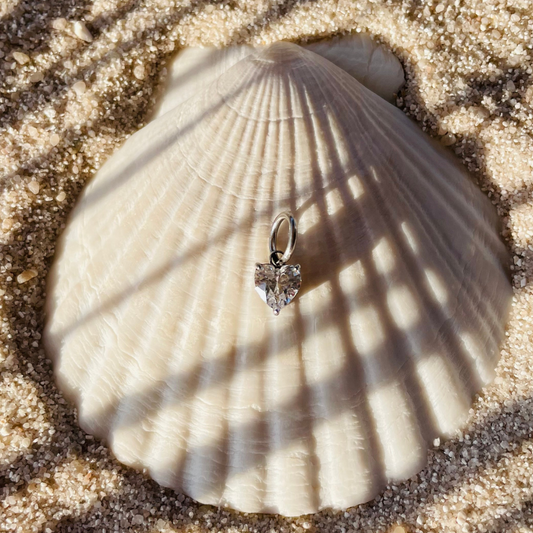 Edelstahl Charm "Aina Silber" 14K vergoldet
