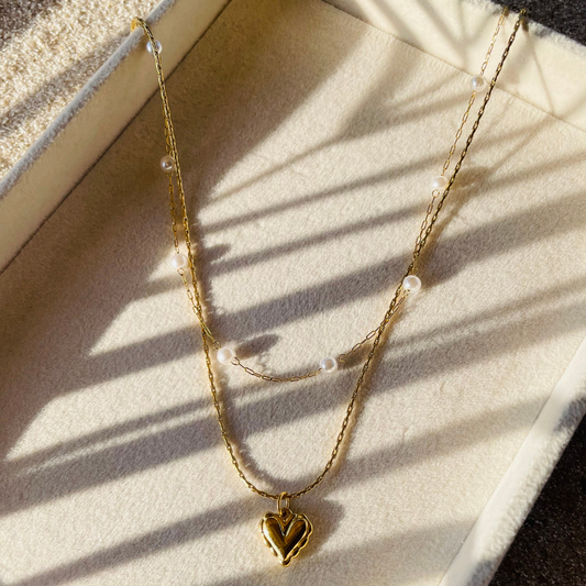 Edelstahl Kette "Kipona Gold" 2-in-1