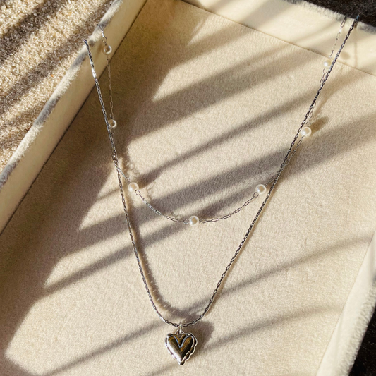 Edelstahl Kette "Kipona Silber" 2-in-1