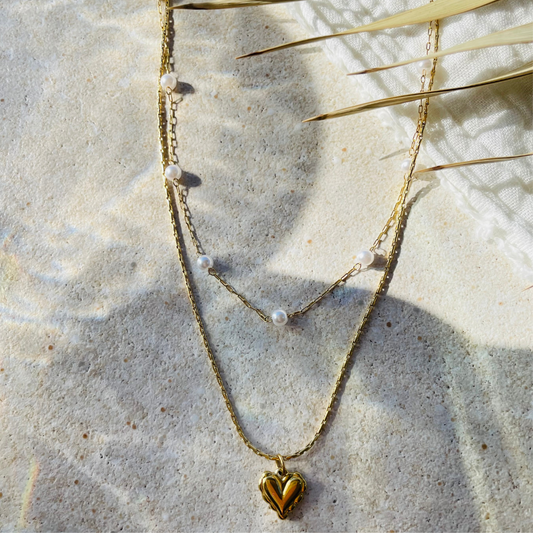 Edelstahl Kette "Kipona Gold" 2-in-1