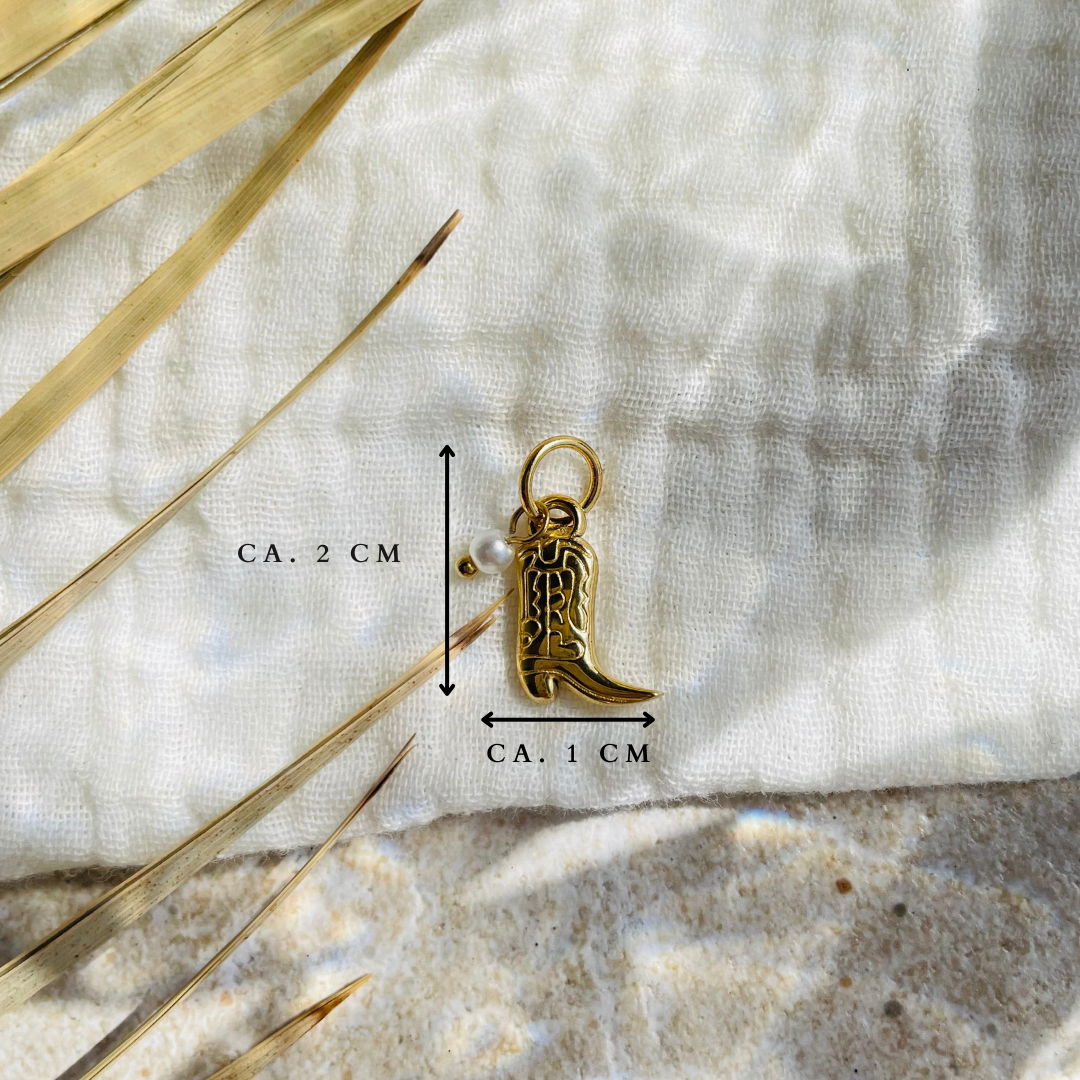 Edelstahl Charm "Rodeo Gold" 14K vergoldet
