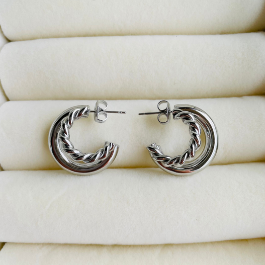 Ohrstecker "Mila Silber" 14K vergoldet