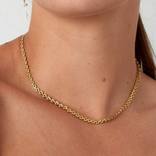 Edelstahl Kette "Kaleana Gold" 14K vergoldet